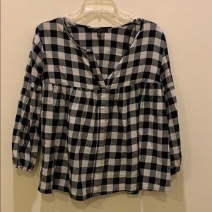 Romeo + Juliet plaid shirt